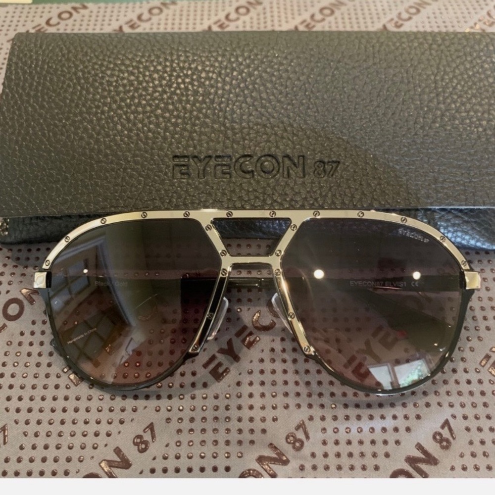 Black & Gold Aviator ALPINA like Frame